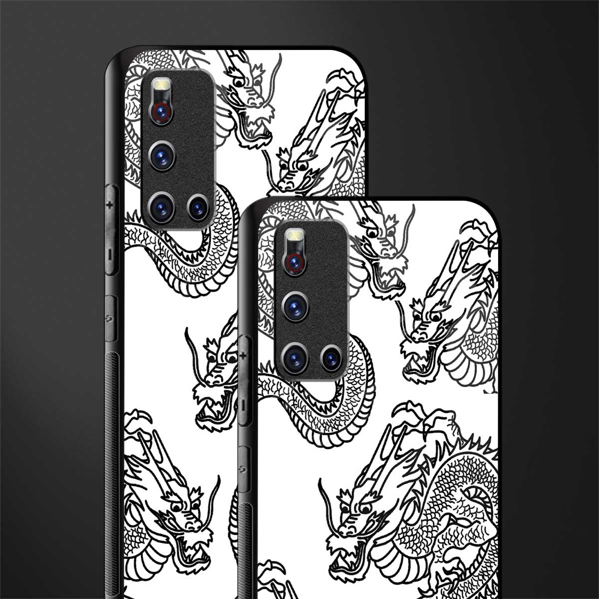 dragons lite glass case for vivo v19 image-2