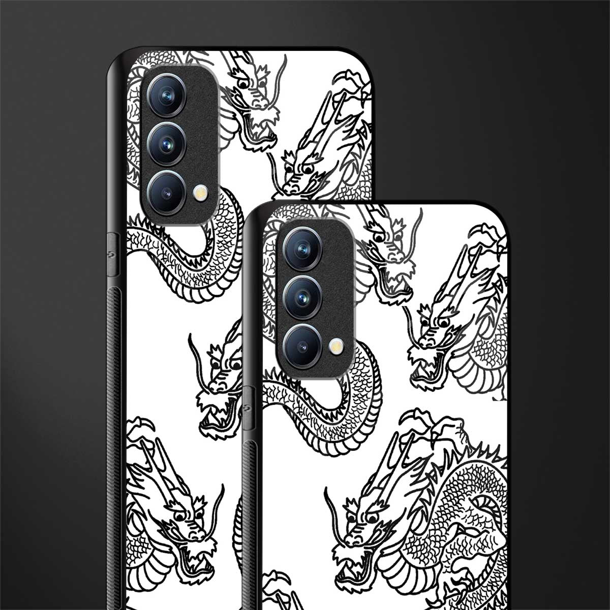 dragons lite glass case for oppo f19s image-2