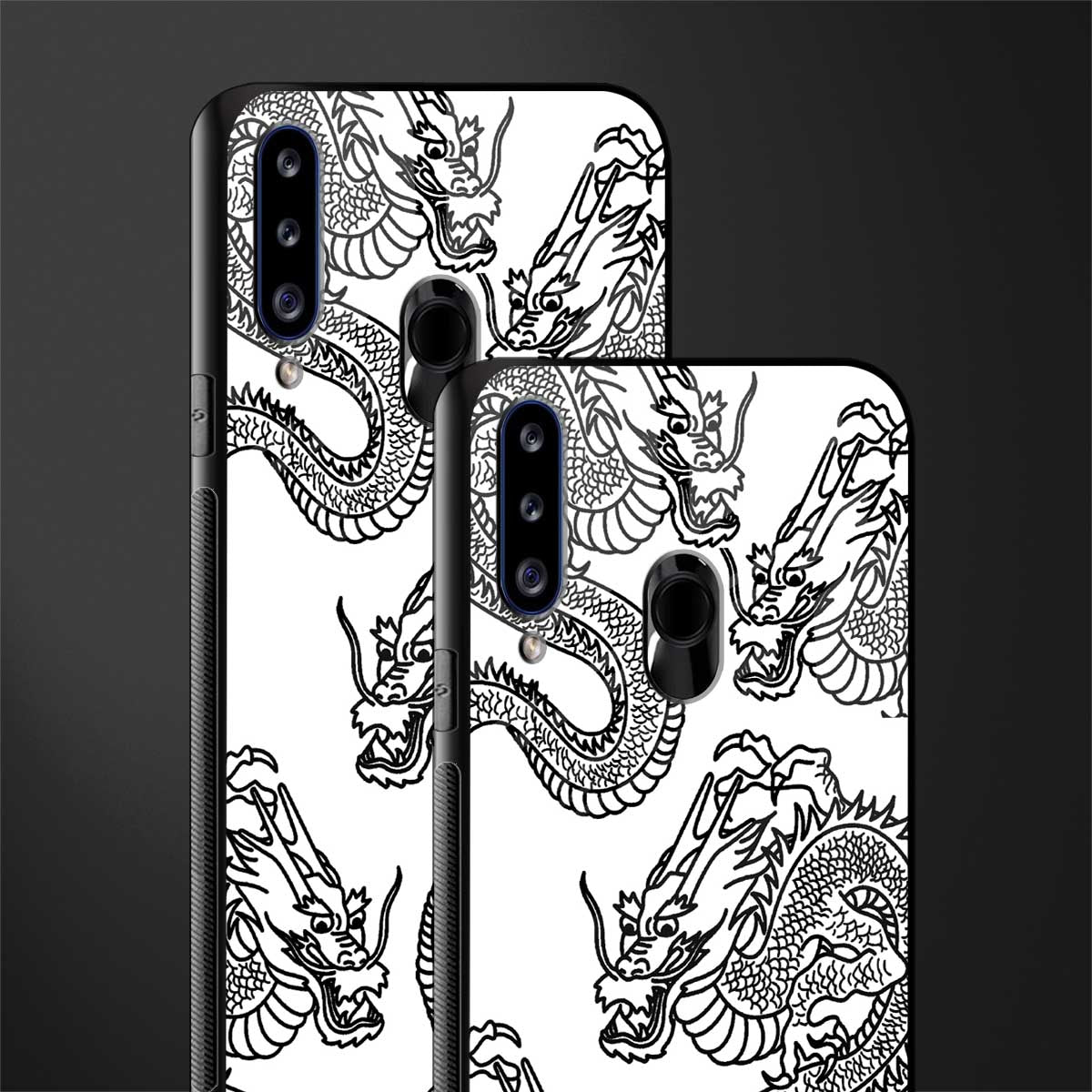 dragons lite glass case for samsung galaxy a20s image-2