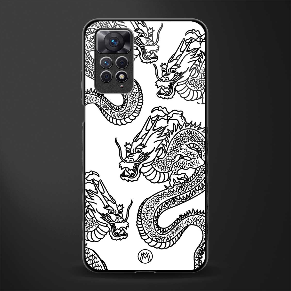 dragons lite glass case for redmi note 11 image