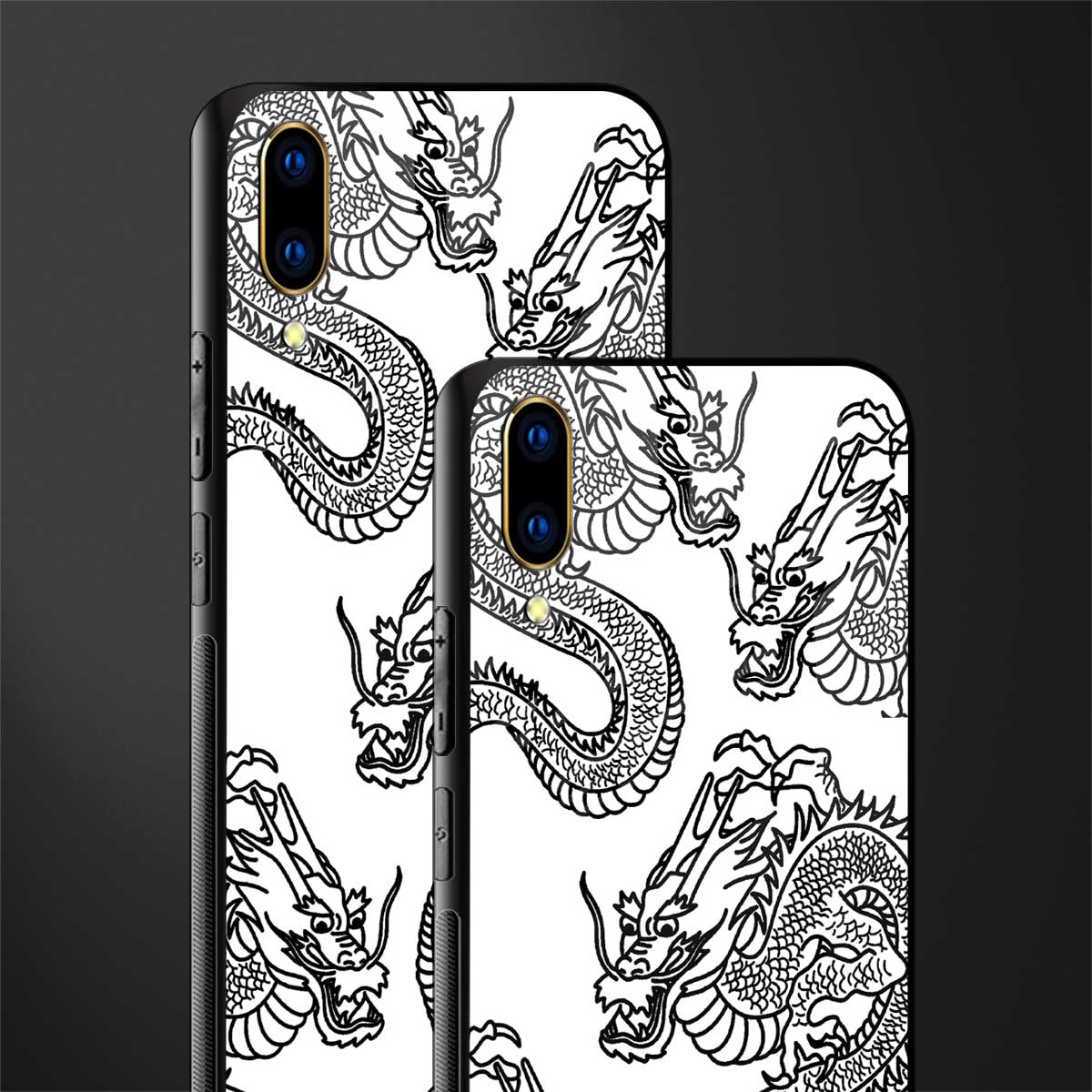 dragons lite glass case for vivo v11 pro image-2