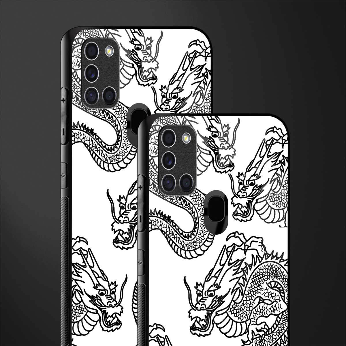 dragons lite glass case for samsung galaxy a21s image-2