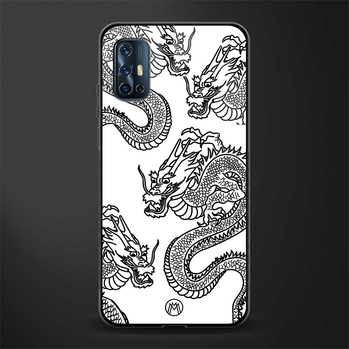 dragons lite glass case for vivo v17 image