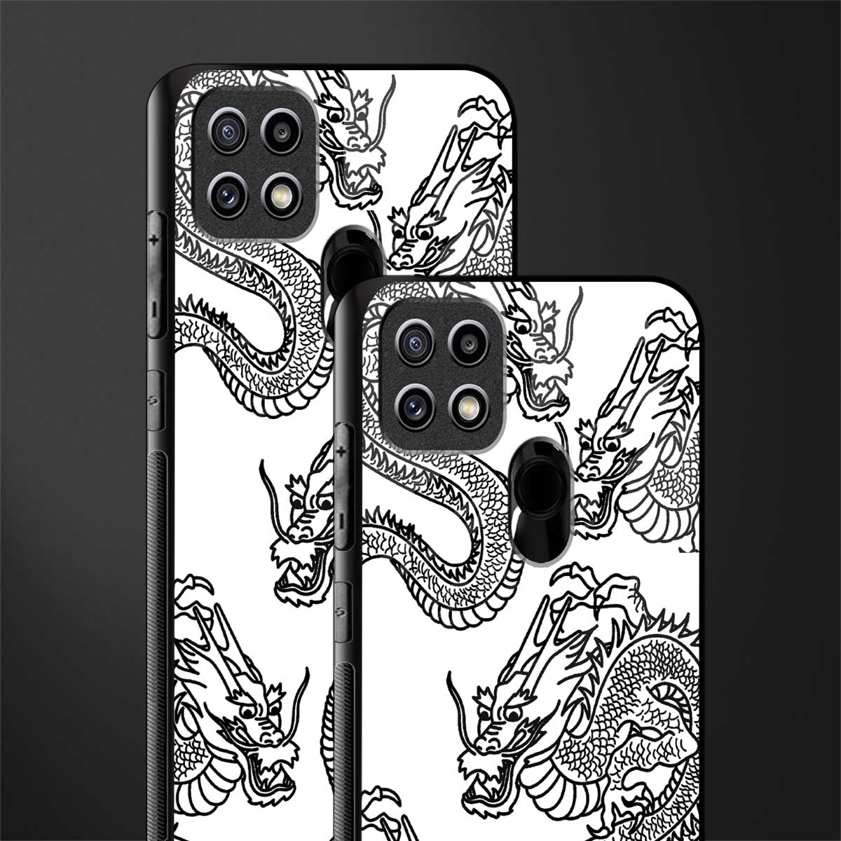 dragons lite glass case for oppo a15s image-2