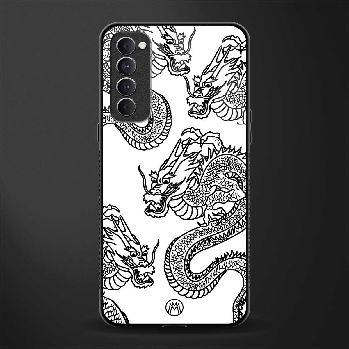 dragons lite glass case for oppo reno 4 pro image