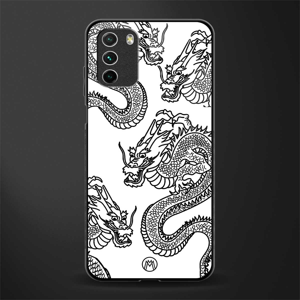 dragons lite glass case for poco m3 image