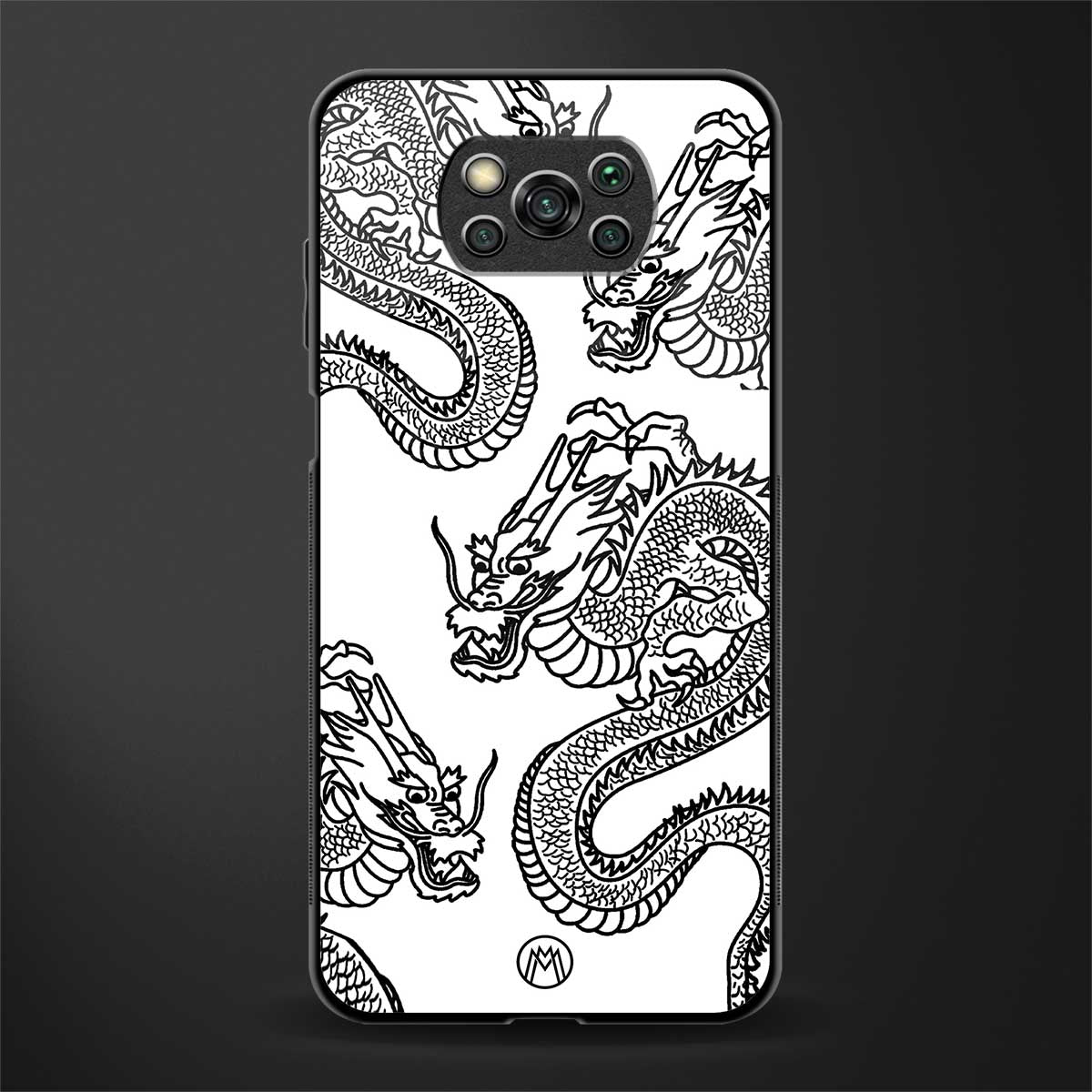 dragons lite glass case for poco x3 image