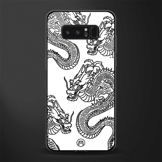 dragons lite glass case for samsung galaxy note 8 image