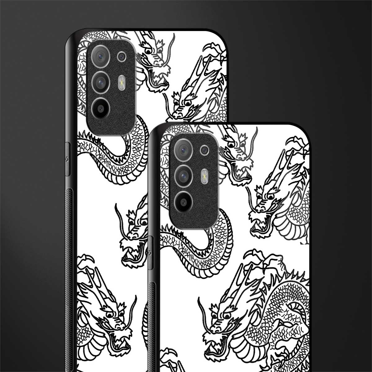 dragons lite glass case for oppo f19 pro plus image-2