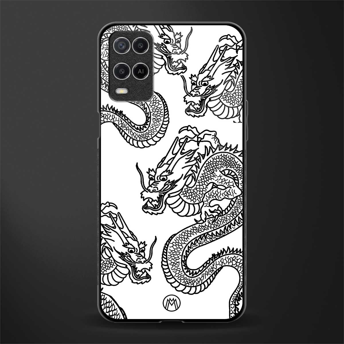 dragons lite glass case for oppo a54 image