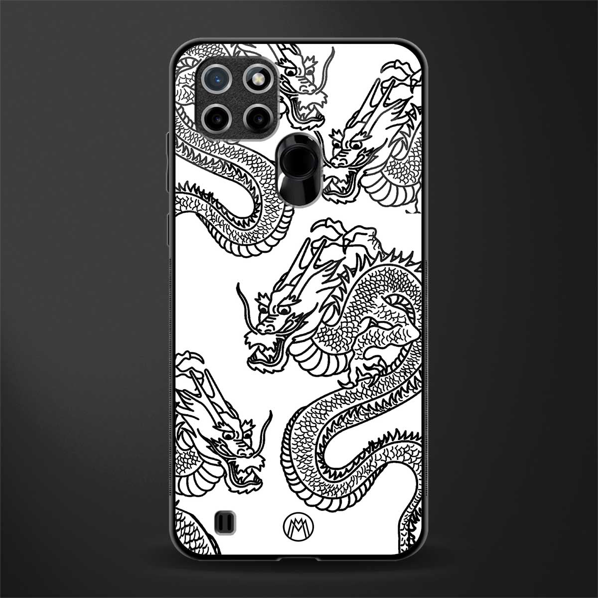 dragons lite glass case for realme c21 image