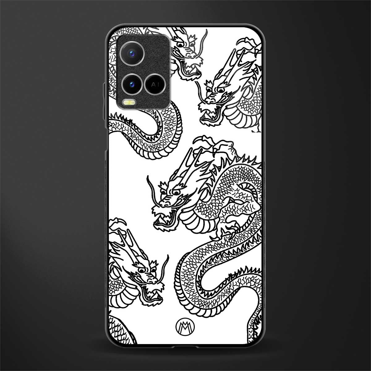 dragons lite glass case for vivo y21 image