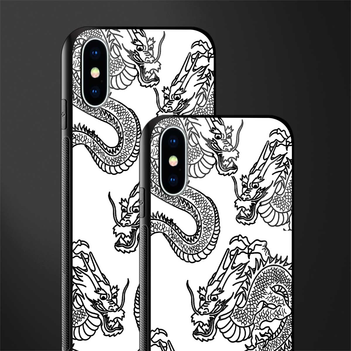 dragons lite glass case for iphone xs image-2