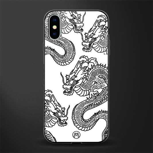 dragons lite glass case for iphone xs image