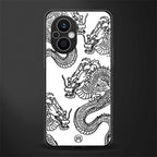 dragons lite back phone cover | glass case for oppo f21 pro 5g