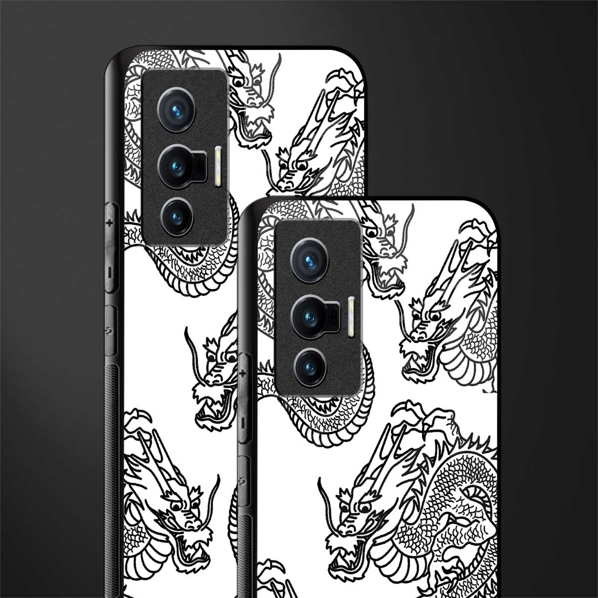 dragons lite glass case for vivo x70 image-2