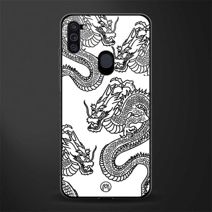 dragons lite glass case for samsung galaxy m11 image