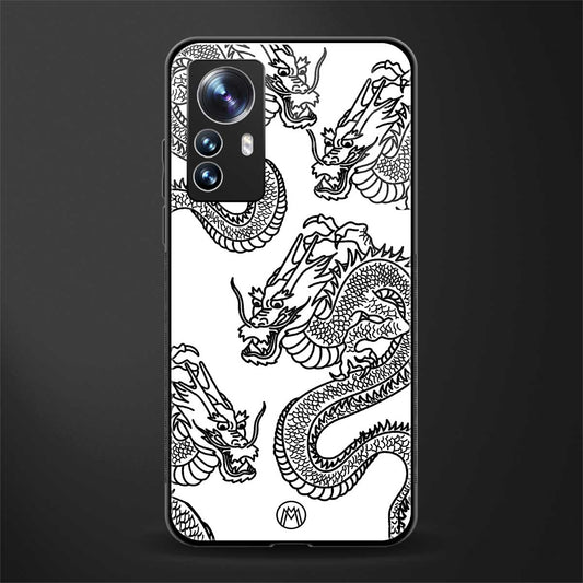 dragons lite back phone cover | glass case for xiaomi 12 pro