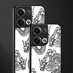 dragons lite back phone cover | glass case for oppo reno 8
