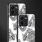 dragons lite back phone cover | glass case for vivo v25-5g