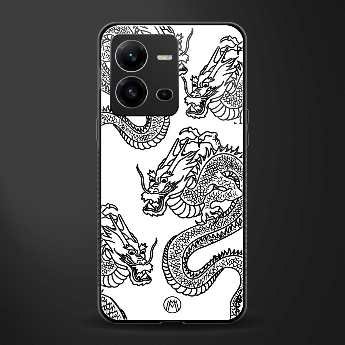 dragons lite back phone cover | glass case for vivo v25-5g