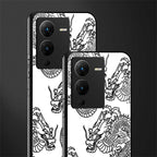 dragons lite back phone cover | glass case for vivo v25 pro 5g