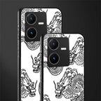 dragons lite back phone cover | glass case for vivo y22