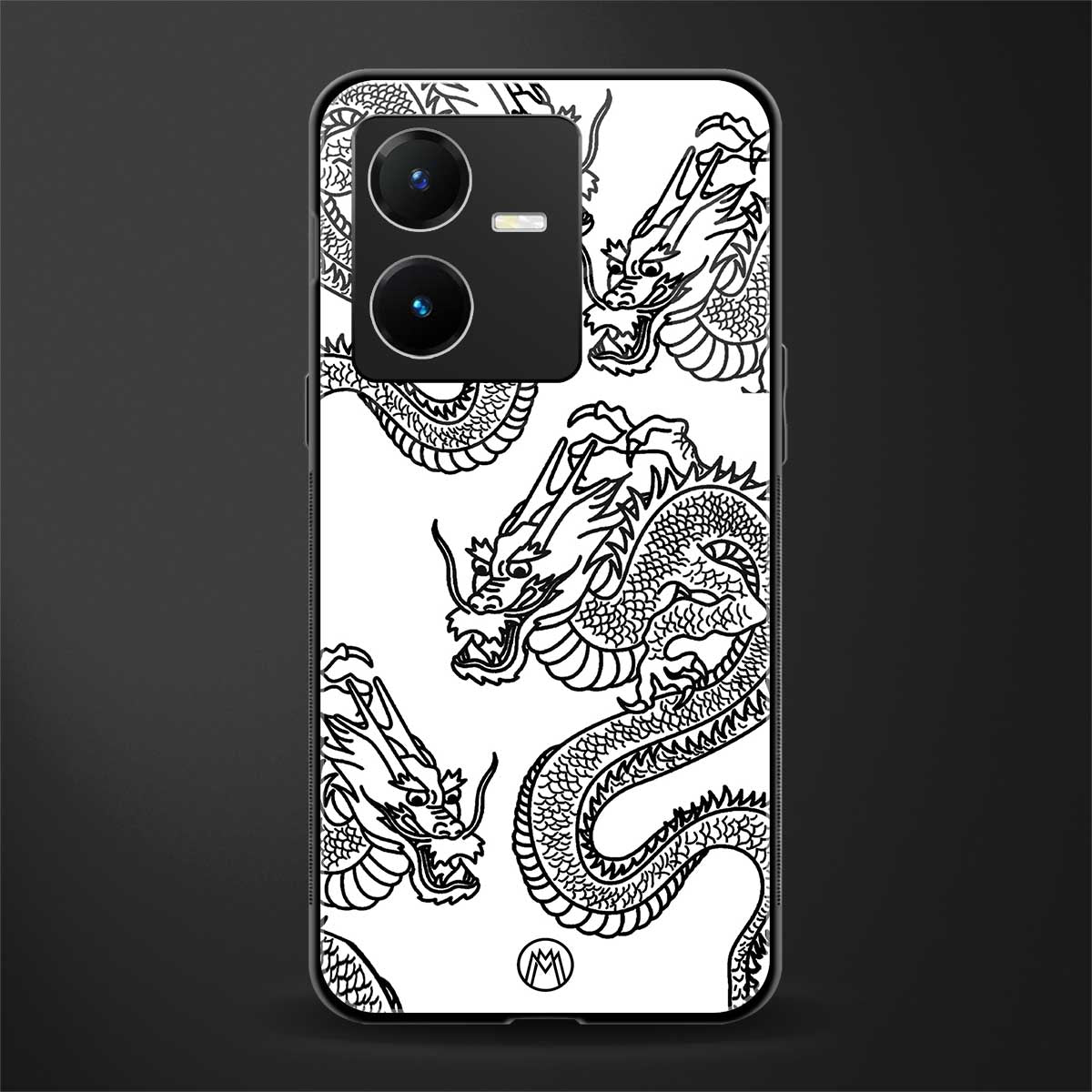 dragons lite back phone cover | glass case for vivo y22