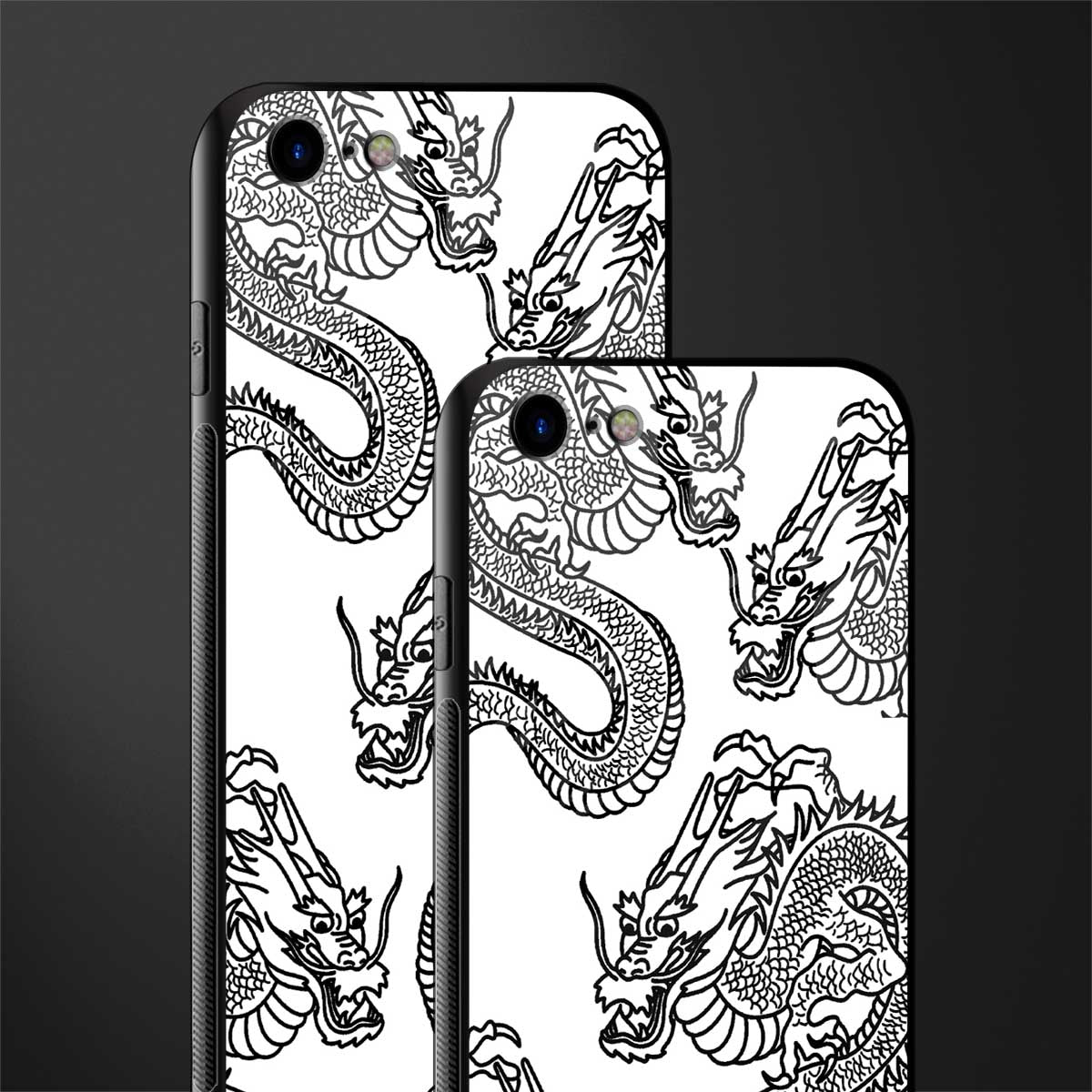 dragons lite glass case for iphone se 2020 image-2