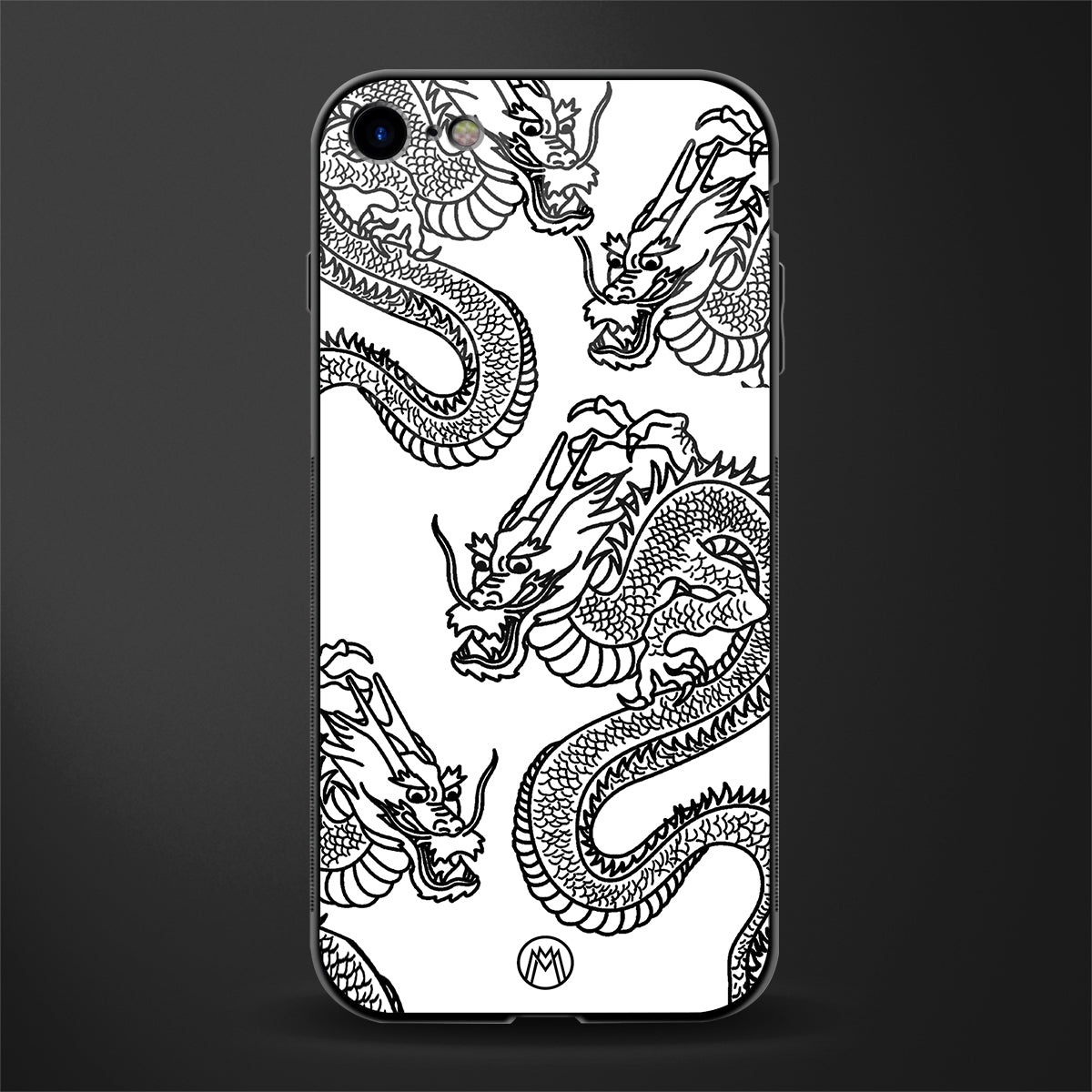 dragons lite glass case for iphone 8 image