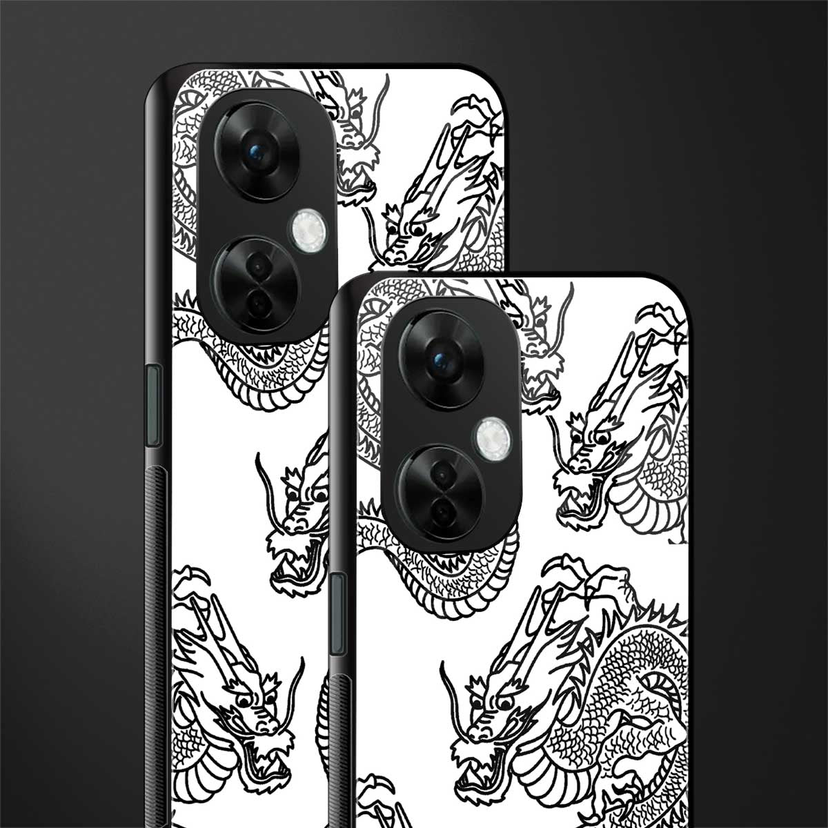 dragons lite back phone cover | glass case for oneplus nord ce 3 lite