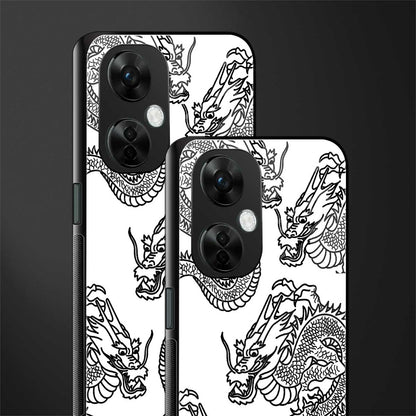 dragons lite back phone cover | glass case for oneplus nord ce 3 lite