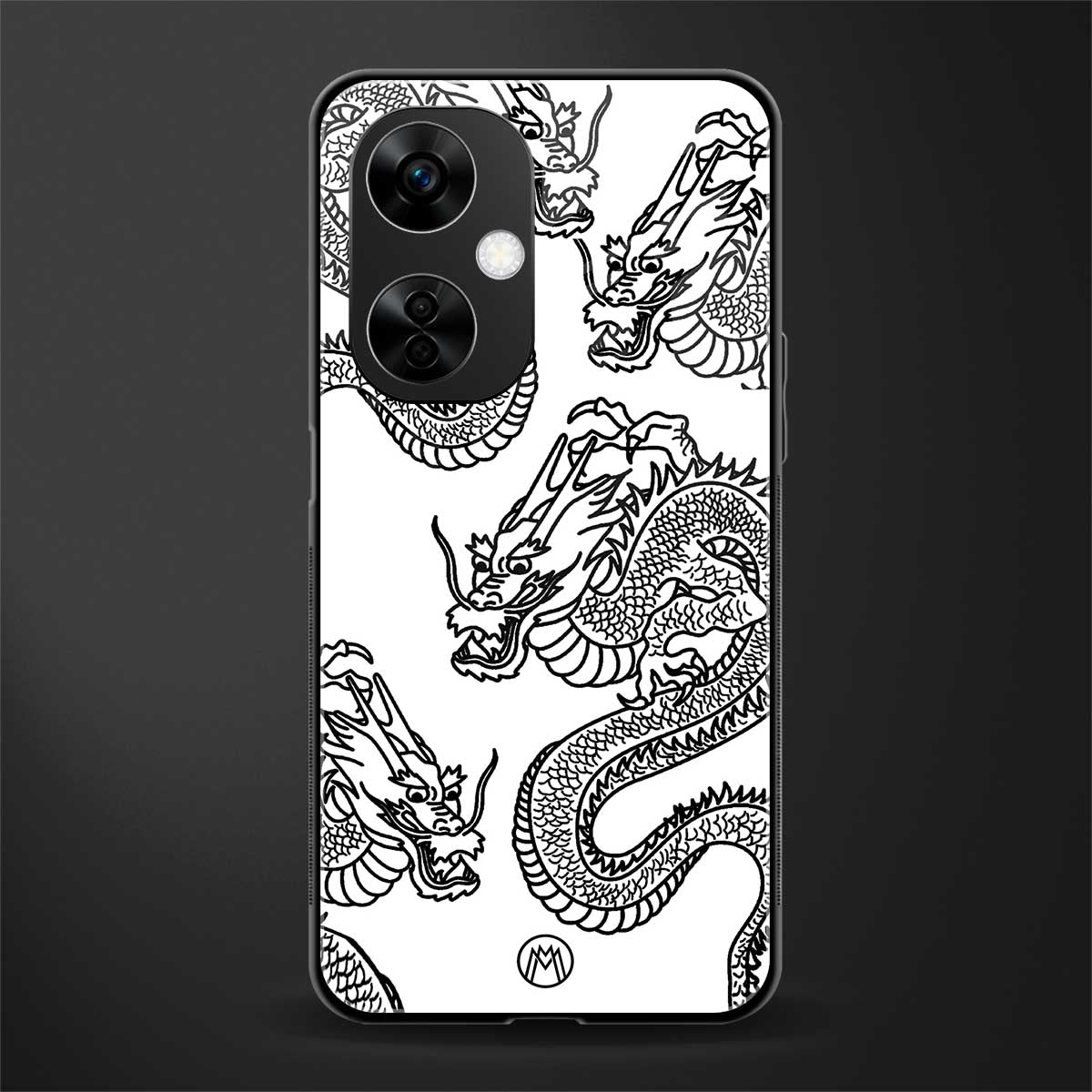 dragons lite back phone cover | glass case for oneplus nord ce 3 lite
