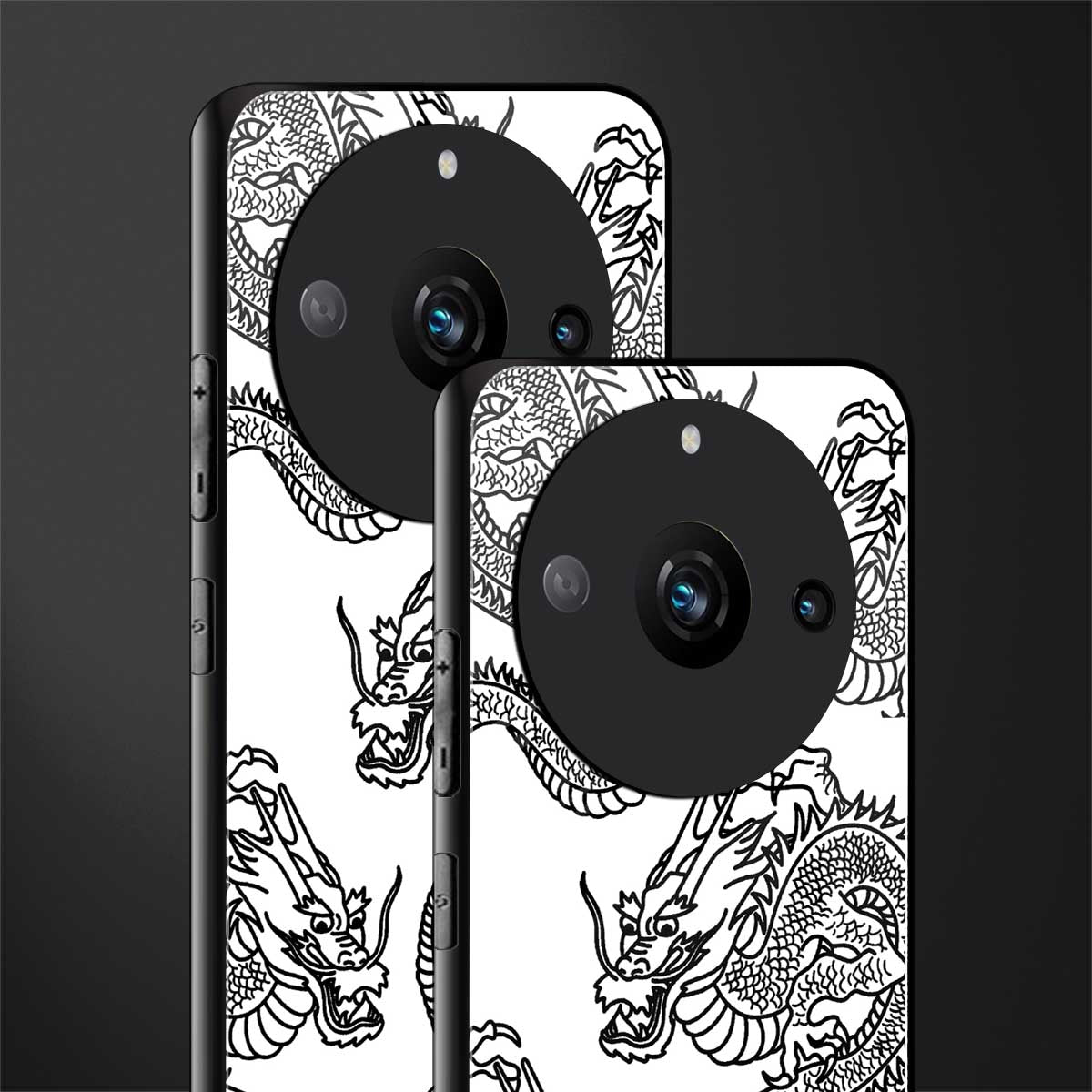 dragons lite back phone cover | glass case for realme 11 pro 5g