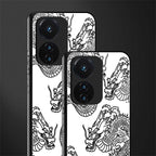 dragons lite back phone cover | glass case for vivo t1 44w 4g