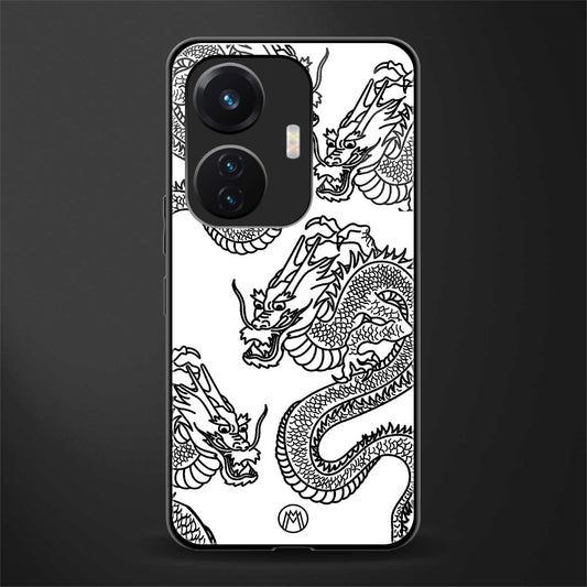 dragons lite back phone cover | glass case for vivo t1 44w 4g