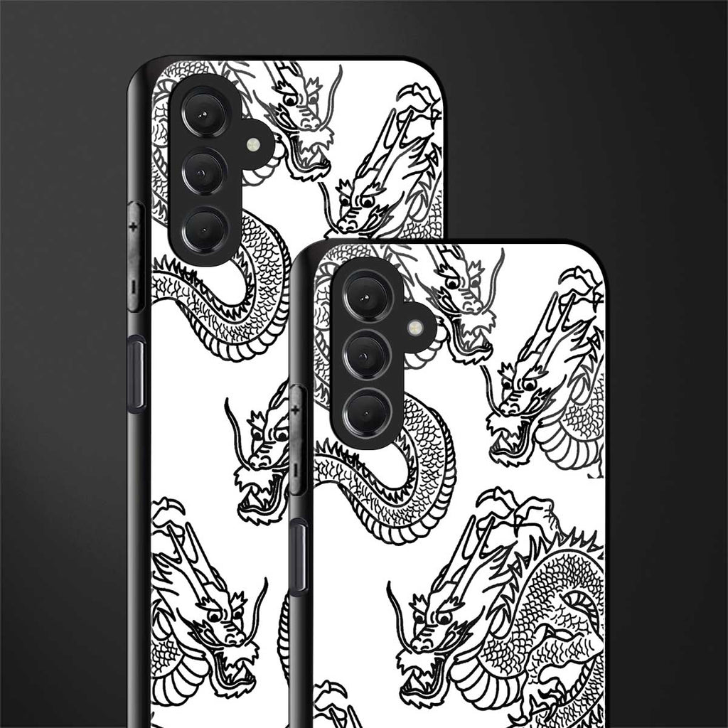 dragons lite back phone cover | glass case for samsun galaxy a24 4g