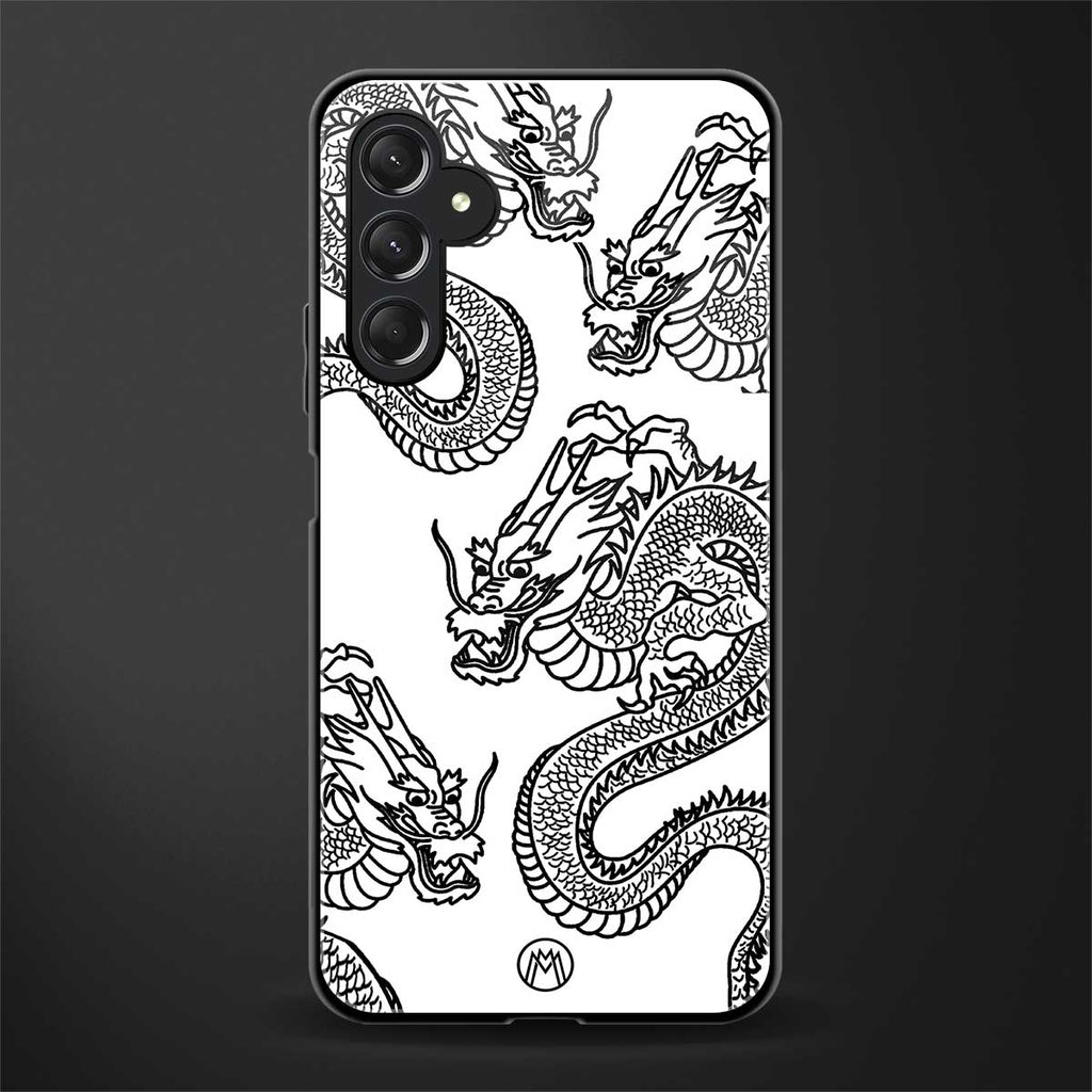 dragons lite back phone cover | glass case for samsun galaxy a24 4g