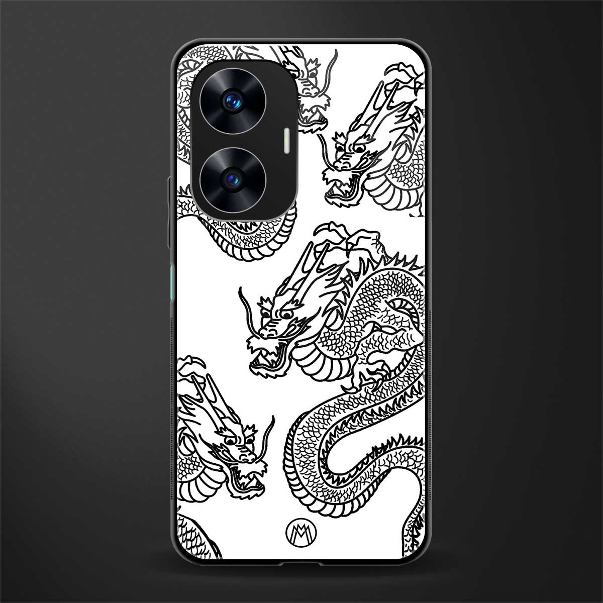 dragons lite back phone cover | glass case for realme c55