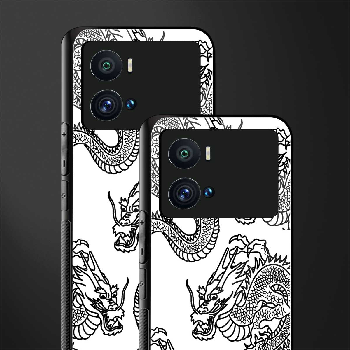 dragons lite back phone cover | glass case for iQOO 9 Pro