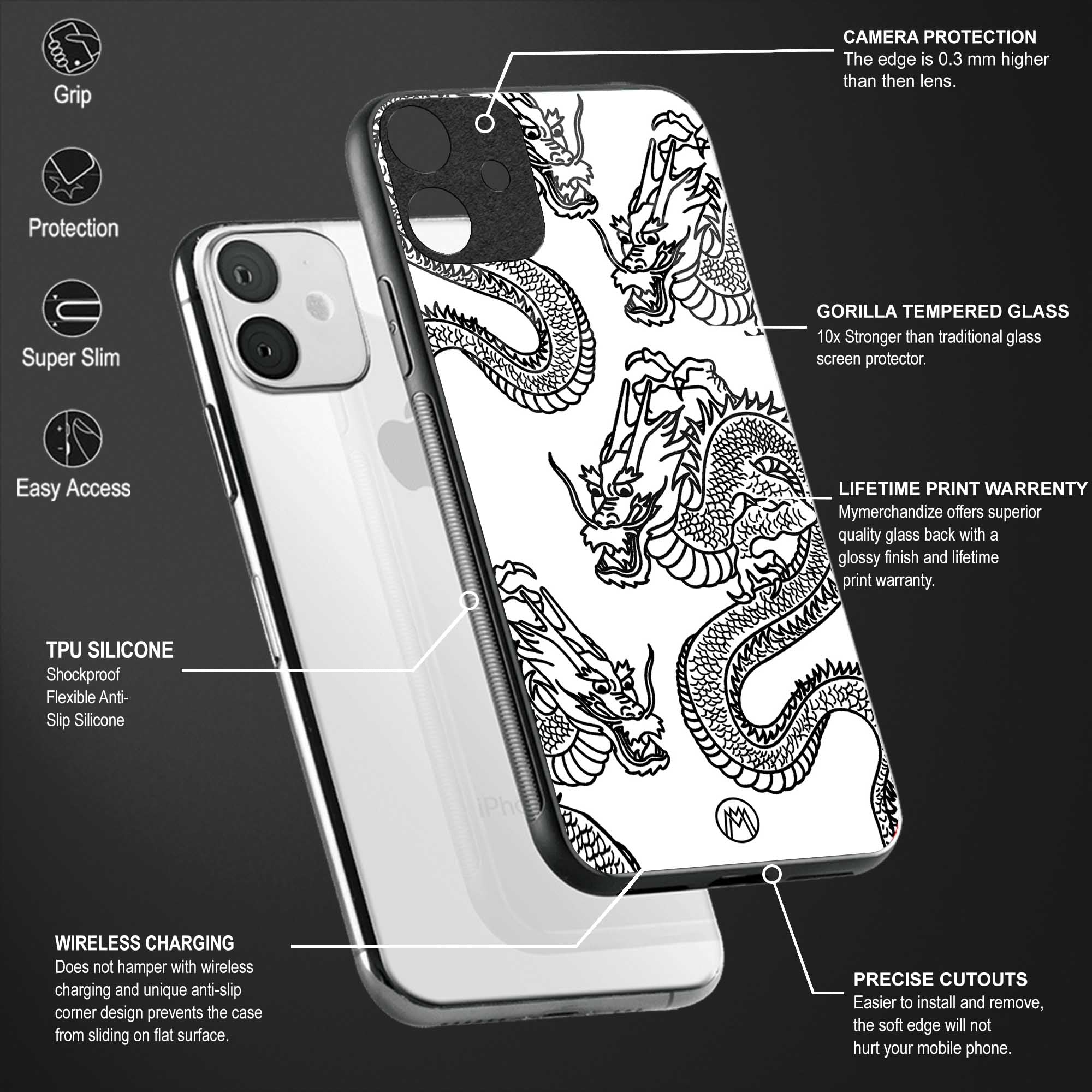 dragons lite glass case for vivo t1 5g image-4