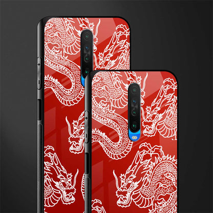 dragons red glass case for poco x2 image-2