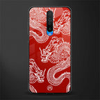 dragons red glass case for poco x2 image