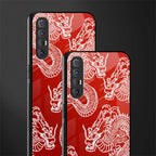 dragons red glass case for oppo reno 3 pro image-2