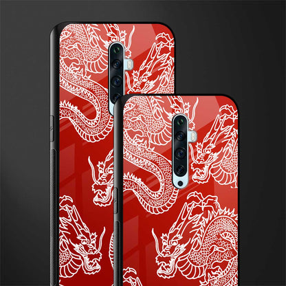 dragons red glass case for oppo reno 2z image-2