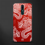 dragons red glass case for oppo f11 image