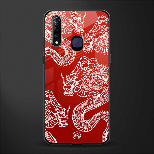 dragons red glass case for vivo z1 pro image