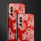 dragons red glass case for vivo v15 pro image-2
