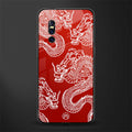 dragons red glass case for vivo v15 pro image