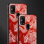 dragons red glass case for samsung galaxy f41 image-2